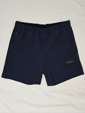 NOBULL Men’s Navy Athletic Training Shorts Size Large